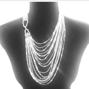 Chloe & Isabel Silver Multi Strand Necklace